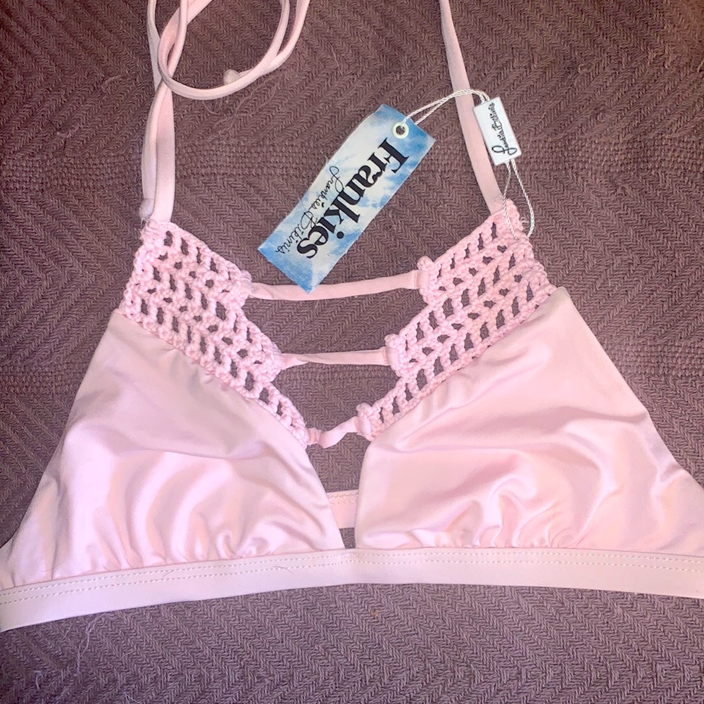 Frankies Bikini Sienna Top Large Rose Water